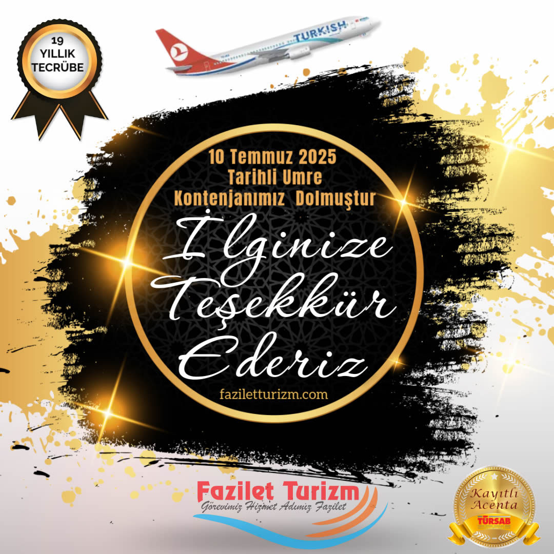 Ağustos Umre Turu Diyanet Onaylı Umre